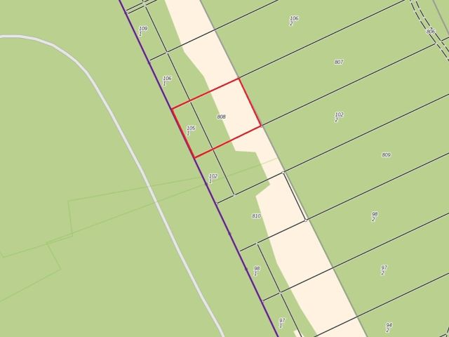 Lageskizze - Vertragsfreie Waldfläche im Waldgebiet Bieselheide **direkt an der Berliner Stadtgrenze**