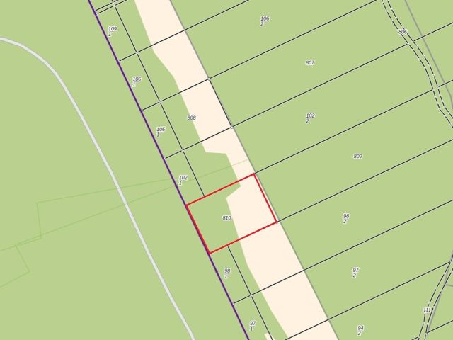 Lageskizze - Vertragsfreie Waldfläche im Waldgebiet Bieselheide **direkt an der Berliner Stadtgrenze**