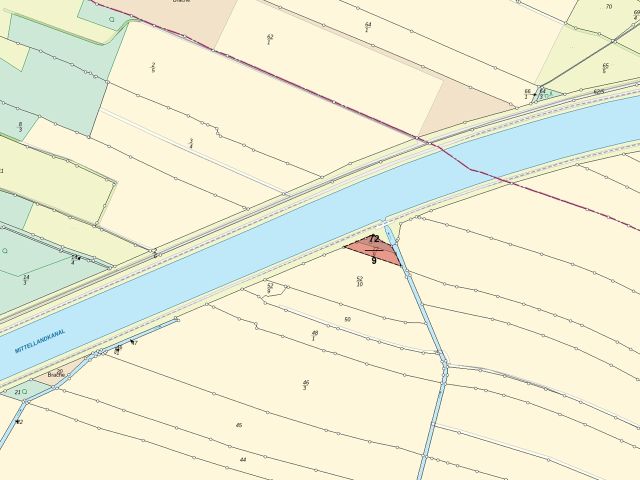 Lageskizze Nordsehl - Drei vertragsfreie Gehölzflächen am Mittellandkanal 