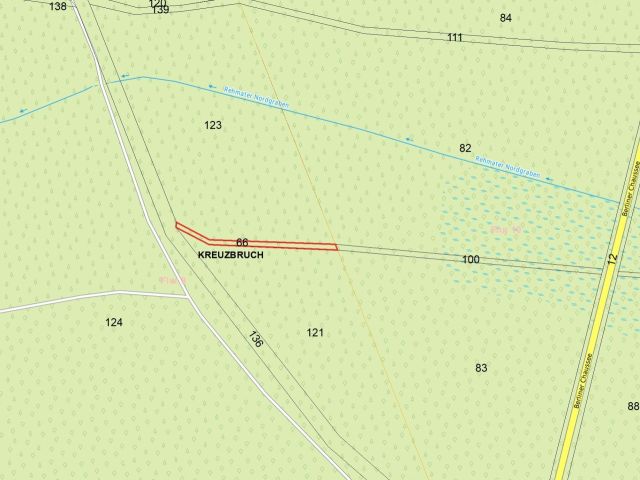 Lageskizze - Vertragsfreier Waldstreifen