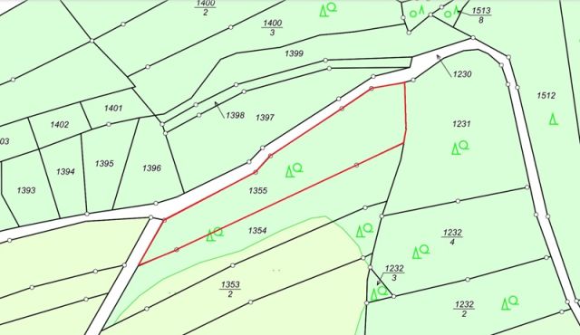 Lageskizze - Waldfläche in Hochstätten, das ´Tor zur Nordpfalz´