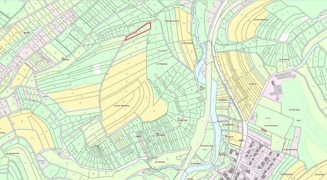 Umgebungsskizze - Waldfläche in Hochstätten, das ´Tor zur Nordpfalz´