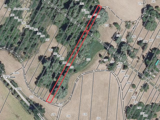 Lageskizze mit Luftbildunterlegung - Wald- und Wiesenflächen - teilweise vertragslos genutzt **nahe dem Waschbanksee, etwa 27 km vom Berliner Ring entfernt**