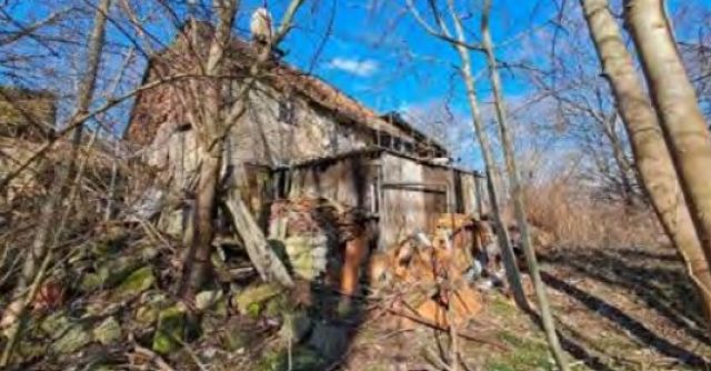 Rückseite des Wohnhauses - Ruinöse ehemalige Hofstelle **vertragsfrei**