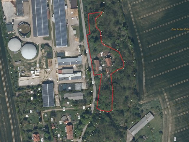 Lage des Verkaufsgegenstandes - Ruinöse ehemalige Hofstelle **vertragsfrei**