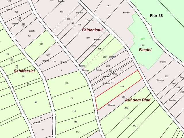 Lageskizze - Vertragsfreier Weinberg mit der Rebsorte „Riesling“ in altem Weinort oberhalb der Mosel