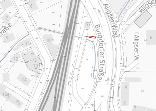 Umgebungsskizze Flurstück 54/3 - Vertragsfreie Grünfläche neben einem Wohngebiet und nahe der Serways Raststätte Lehrter See Süd sowie kleine Restfläche