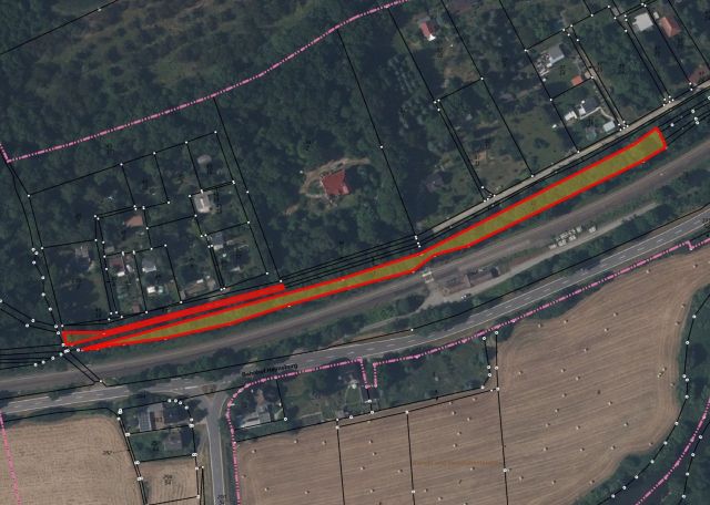 Lageskizze - Lange Gehölzfläche gegenüber des ehemaligen Bahnhofs Haynsburg unweit der weißen Elster