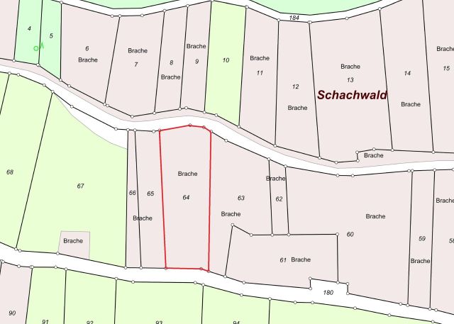 Lageskizze - Weinbergsbrachfläche in der Weinbaugemeinde Zell an der Mosel