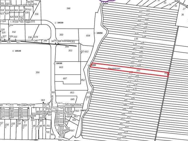 Umgebungsskizze - Bis 31.12.2027 verpachtete Landwirtschaftsfläche hinter dem Einkaufszentrum ´Müggelpark Gosen´ an der Berliner Stadtgrenze