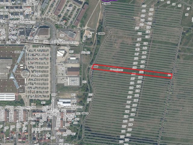 Umgebungsskizze - Bis 31.12.2027 verpachtete Landwirtschaftsfläche hinter dem Einkaufszentrum ´Müggelpark Gosen´ an der Berliner Stadtgrenze