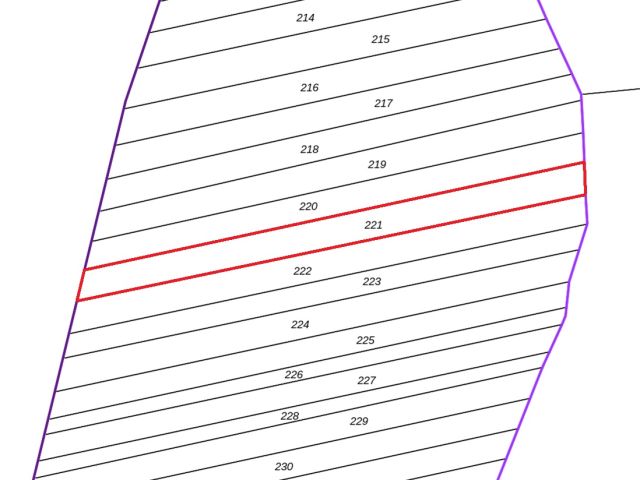 Lageskizze Flurstück 221 - Eine Waldfläche und eine bis 31.12.2027 verpachtete Landwirtschaftsfläche nahe dem ´Wernsdorfer See´