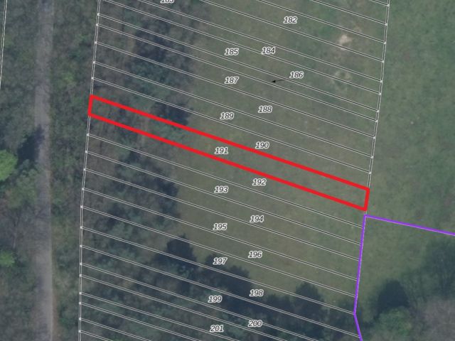 Lageskizze Flurstück 191 - Eine Waldfläche und eine bis 31.12.2027 verpachtete Landwirtschaftsfläche nahe dem ´Wernsdorfer See´