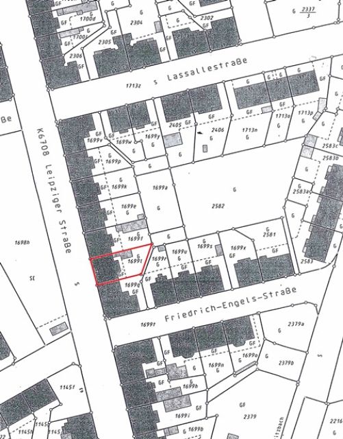 Lageskizze - Bezugsfreie Gewerbeeinheit nahe dem Stadtzentrum von Zwickau