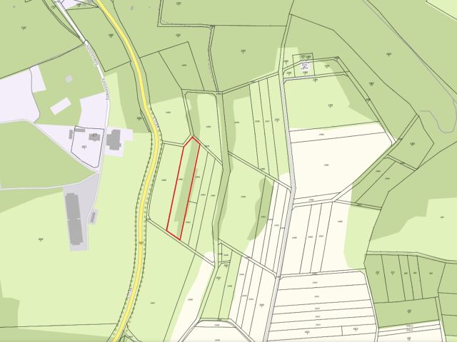 Lageskizze mit Umgebung - Vertragsfreie Grünfläche mit teilweisem Baum- und Strauchbewuchs in Hildburghausen