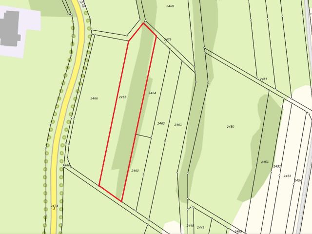 Lageskizze - Vertragsfreie Grünfläche mit teilweisem Baum- und Strauchbewuchs in Hildburghausen