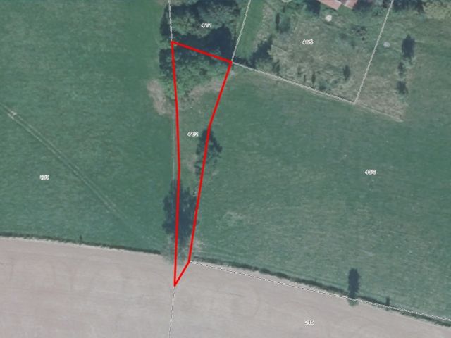 Lageskizze mit Luftbildunterlegung - Grünland mit vereinzelten Bäumen nahe der A 4 ´Hohenstein-Ernstthal´