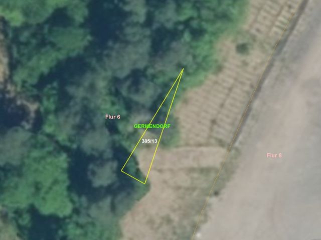 Lageskizze mit Luftbildunterlegung - Vertragsfreie Kleinstfläche etwa 1,5 km vom Tier-, Freizeit- und Saurierpark Germendorf entfernt
