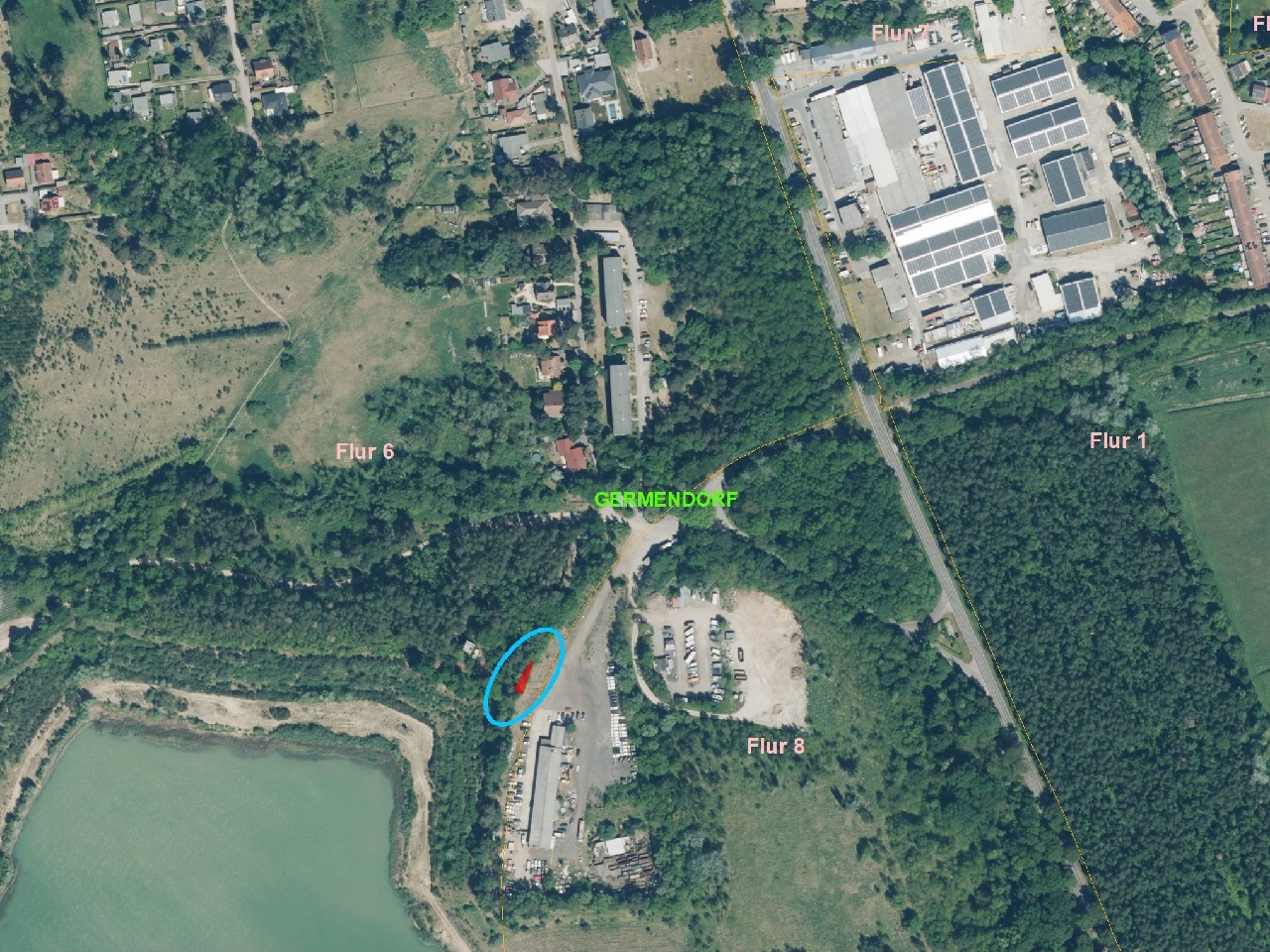 Vertragsfreie Kleinstfläche etwa 1,5 km vom Tier-, Freizeit- und Saurierpark Germendorf entfernt