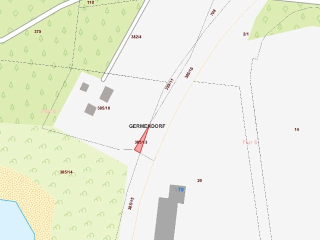 Lageskizze - Vertragsfreie Kleinstfläche etwa 1,5 km vom Tier-, Freizeit- und Saurierpark Germendorf entfernt