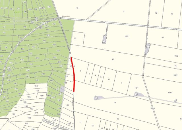 Umgebungsskizze - Schmaler Ackerstreifen in Zodel - vertragslos genutzt