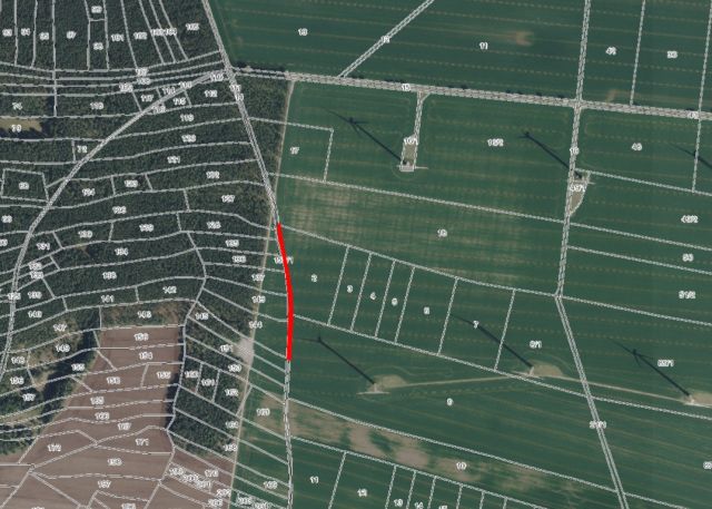 Umgebungsskizze - Schmaler Ackerstreifen in Zodel - vertragslos genutzt