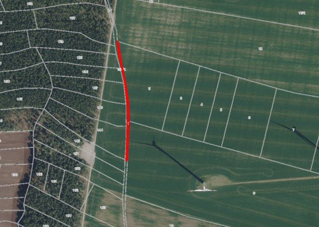 Lageskizze - Schmaler Ackerstreifen in Zodel - vertragslos genutzt
