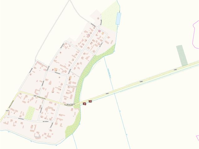 Lageskizze mit Umgebung - Straßenbegleitende Böschungsflächen im Landkreis Märkisch-Oderland