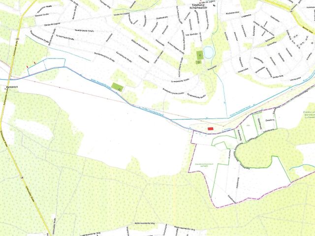 Lageskizze - Vertragsfreie Grundstücke (Grünland und Wald) unweit der Berliner Stadtgrenze