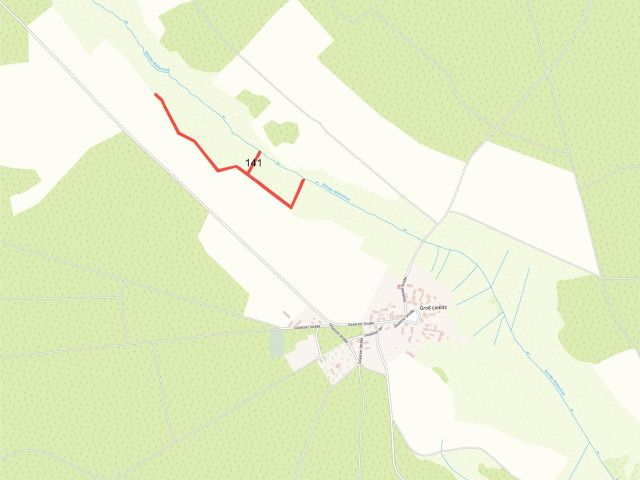 Lageskizze mit Umgebung - Vertragsfreie Splitterfläche im Landkreis Dahme-Spreewald **etwa 27 km von Cottbus entfernt**