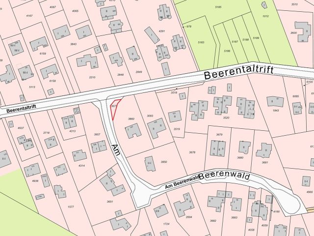 Lageskizze mit Umgebung - Vertragsfreies Grundstück neben einem Einfamilienhaus in Hamburg-Eißendorf +einem der grünsten Stadtteile Hamburgs+