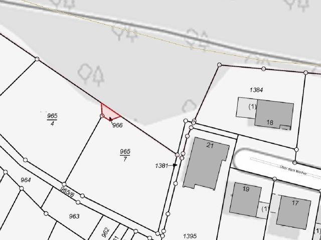 Lageskizze - Flurstück 966 - Teile der ehemaligen Westwallbunkeranlage **etwa 16 km von Saarbrücken und der französischen Landesgrenze entfernt**
