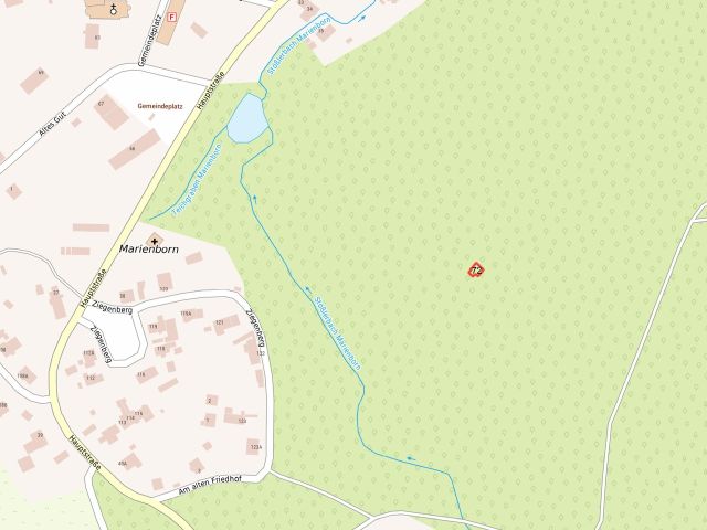 Lageskizze mit Umgebung - Vertragsfreie, kleine Waldfläche nahe der Räuberhauptmannshöhle **zwischen Braunschweig und Magdeburg**