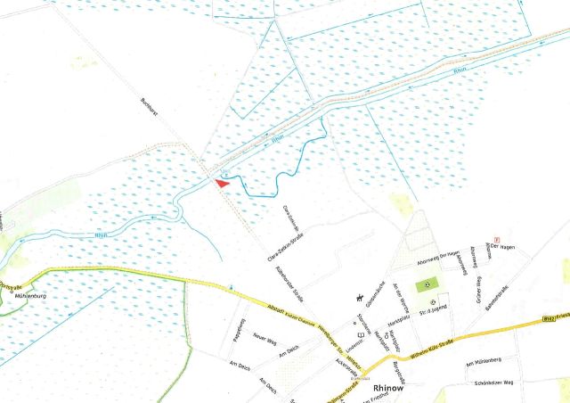 Lageskizze mit Umgebung - 2/24 Miteigentumsanteil an einem Grundstück südöstlich vom Mühlenrhin