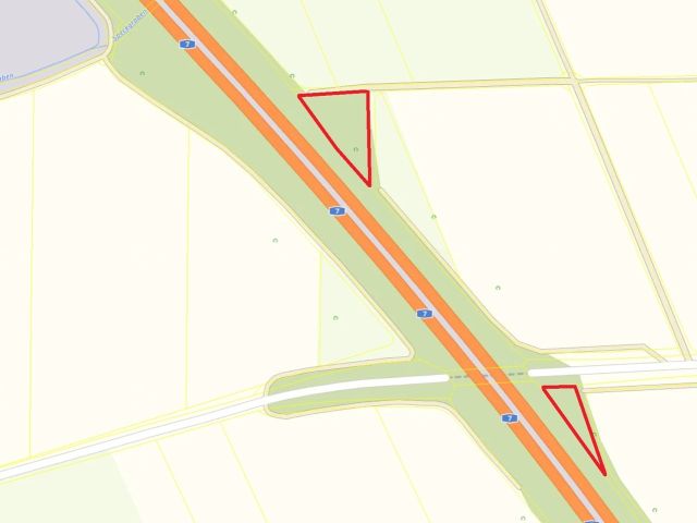 Lageskizze - Vertragslos genutzte Landwirtschafts-/Grünflächen nördlich der A7 in Mittelfranken