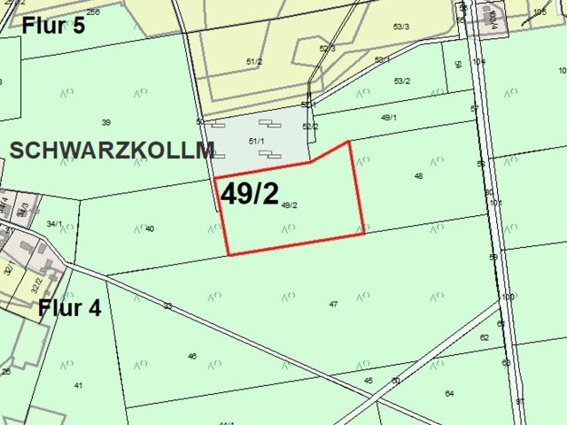 Lageskizze - Über 2 Hektar vertragsfreie Waldfläche *Lage im Lausitzer Seenland & in direkter Nachbarschaft zu einem Betriebsgelände*