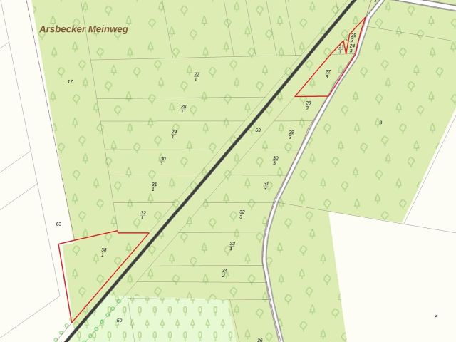 Lageskizze - 2 Waldflächen im Waldgebiet ´Klinkumer Busch´ **unweit der niederländischen Landesgrenze**