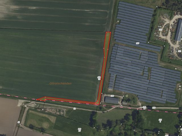 Lageskizze Flurstück 161/73 - Splitterflächen in Streulage mit insgesamt über 2,2 ha in der Altmark - teilweise bis 30.09.2029 verpachtet