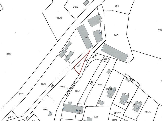 Lageskizze - Vertragsfreie teilweise bestockte Naherholungsfläche am Nordhang des Osterzgebirges ca. 20 km südlich von Dresden