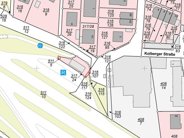 Lageskizze - 2 kleine Grundstücke (Vorgarten/Garten) an einem Wohnhaus ++ mit Top Verkehrsanbindung nach Hannover++