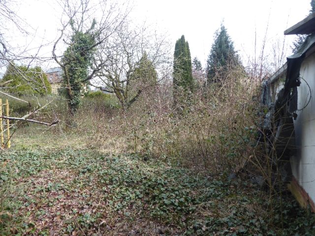 Blick auf Verkaufsfläche und Umgebung - Teilweise vertraglich genutztes Gartengrundstück mit Altbebauung teilweise im Fremdeigentum ca. 4 km nördlich von Halle (Saale)