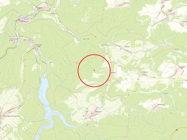 Rohrbach - Lageskizze mit Umgebung - 2 kleine, vertragsfreie Grundstücke (Wald- und Grünfläche) in Streulage