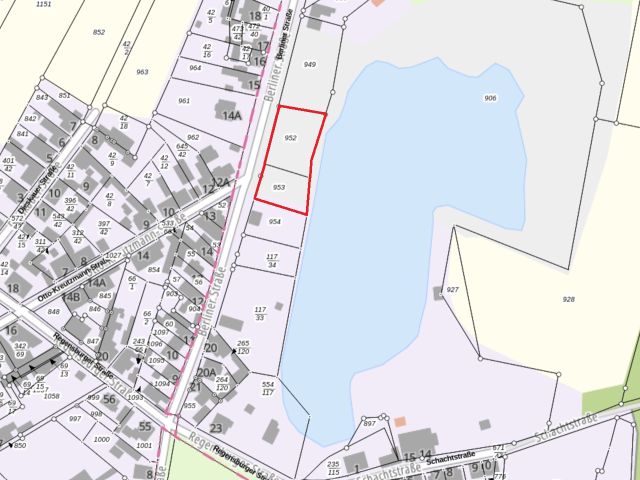 Lageskizze - Vertragsfreies, naturbelassenes Grundstück am Weiher ´Schachtloch´ in Döllnitz nahe der Stadtgrenze von Halle (Saale)