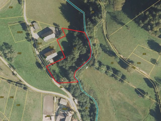 Lageskizze - Großes Grundstück neben Wohnbebauung ** idyllische Lage am Rande des Südschwarzwaldes und ca. 30 km von Basel entfernt