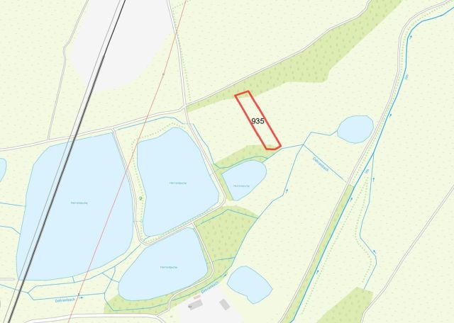 Lageskizze - Grünland mit Gehölzbewuchs nahe der ´Herrenteiche´ in Langewiesen