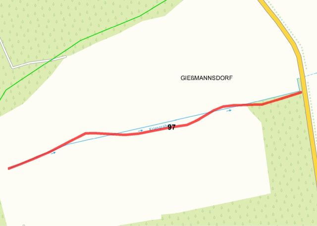 Lageskizze - Schmaler Landwirtschafts- und Wassergrabenstreifen im Landkreis Dahme-Spreewald