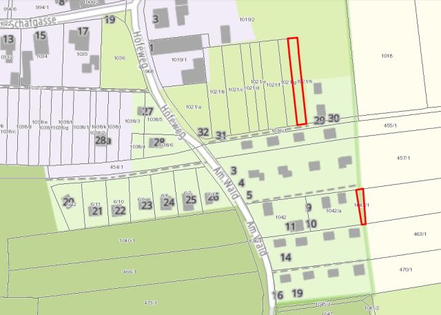 Lageskizze - Eine Garten-/Grünfläche und eine Landwirtschaftsfläche ca. 25 km nördlich von Dresden