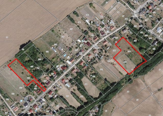 Lageskizze - Zwei vertragsfreie Flächen neben und hinter Wohngrundstücken mit einer Grundstücksgröße von über 1,2 ha