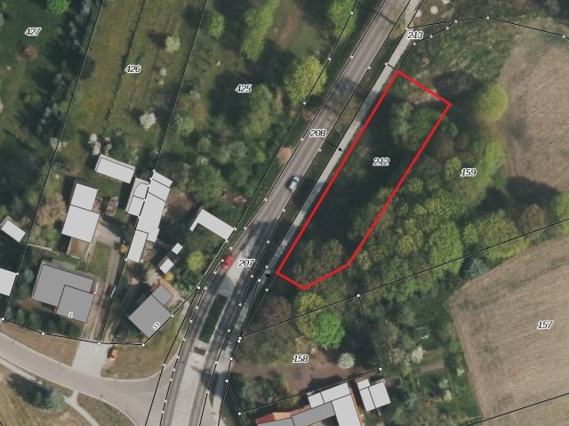 Lageskizze - Vertragsfreies Grundstück etwa 10 km von der Stadtgrenze Frankfurt (Oder) entfernt **teilweise Lage im Innenbereich**