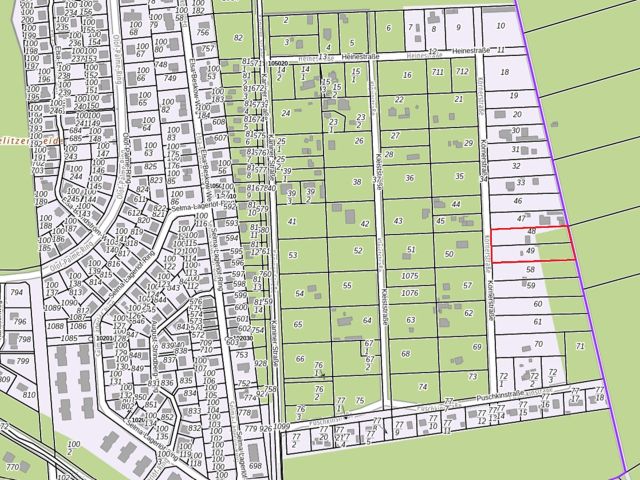 Lageskizze mit Umgebung - Waldfläche mit ehemaligem Bungalow, Schuppen & Unterstand im südwestlichen Berliner Umland **Nachnutzung nicht möglich**